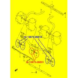 4x 13673-26E10 and 2x...