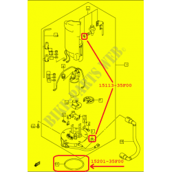 Suzuki GSX-R Fuel pump repair kit 15201-35F00-000 + 2x 15113-35F00-000