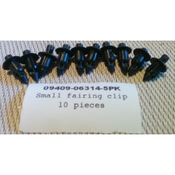 10x Suzuki 09409063145PK Rivet Clip Carénage - Noir 6mm Honda Kymco